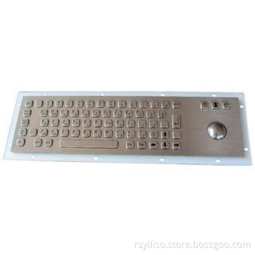 vandal proof metal kiosk keyboard long stroke / illuminated